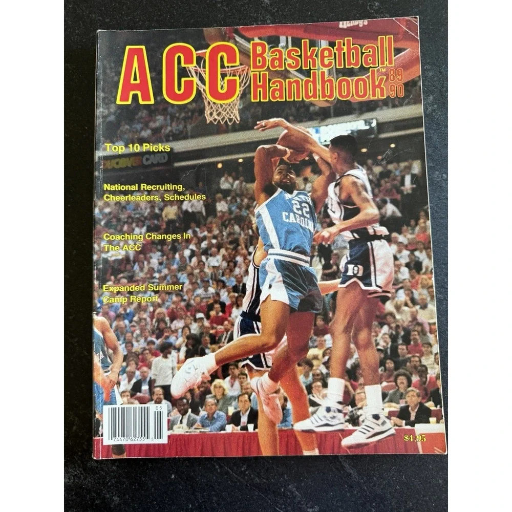 Vtg ACC Basketball Handbooks 1988–1995 Lot (7) UMI NCAA UNC Duke Preseason Guide